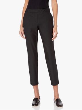 Theory Thaniel Pull-On Cropped Slim Pants Black Size 00